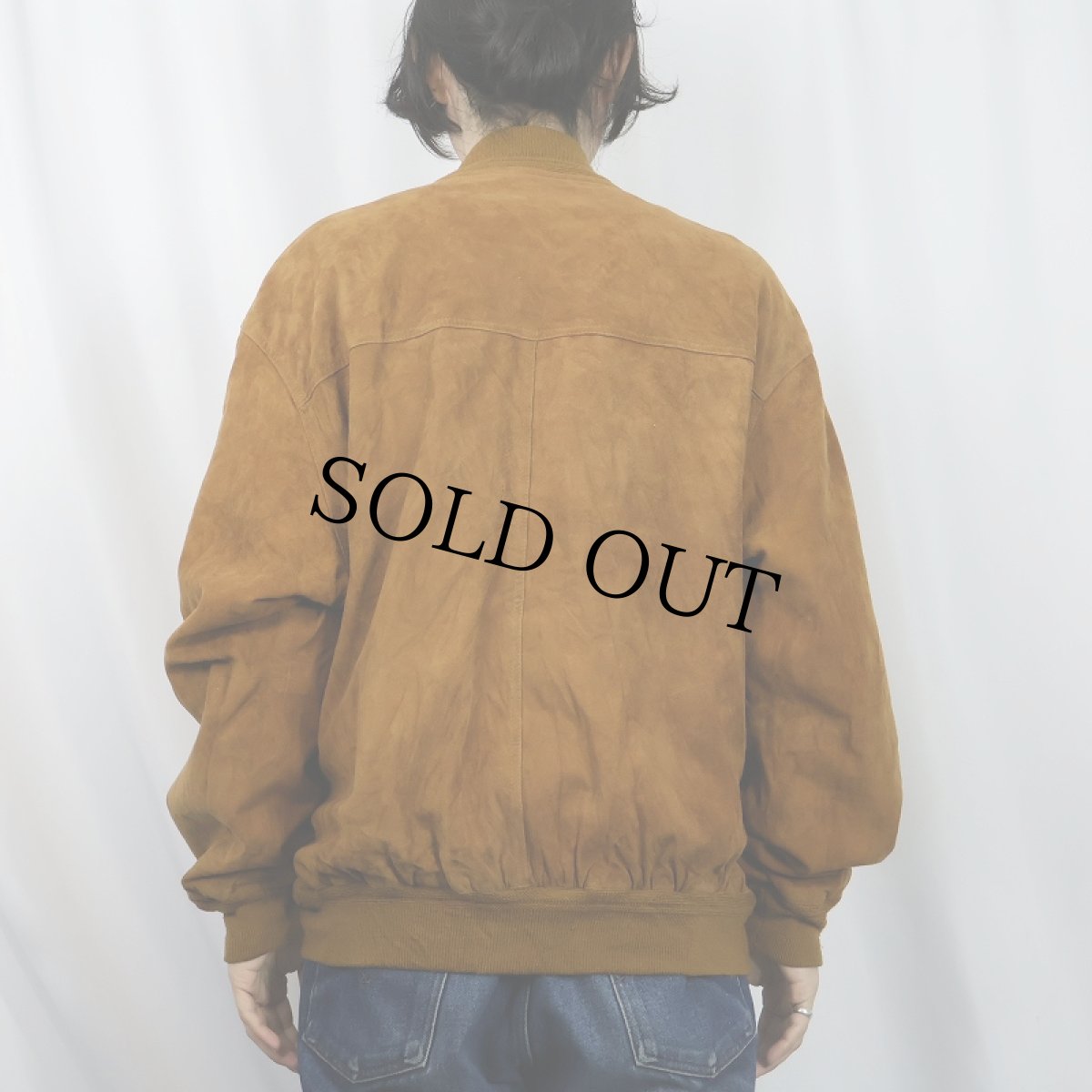 画像3: "A-1 TYPE" スエードレザー ヴァルスタージャケット SIZE52 (3)