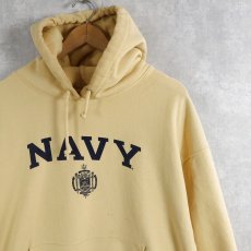 画像1: 2000's Champion REVERSE WEAVE "NAVY" プリントスウェットフーディー XXL (1)