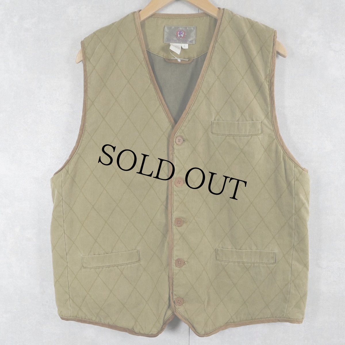 画像1: 90's THE TERRITORY AHEAD コットンキルティングベスト L (1)