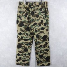 画像2: 80's BROWING USA製 ダックハンターカモ柄 シャモアクロスパンツ W35 (2)