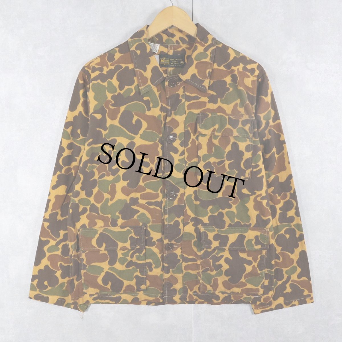 画像1: 90's Kmart ダックハンターカモ柄 コットンシャツジャケット M (1)