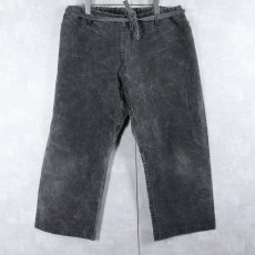 画像3: コットンダックオーバーパンツ BLACK  (3)