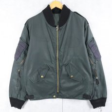 画像1: 80's ROYAL CANADIAN AIR FORCE "CAF GREEN" フライトジャケット (1)