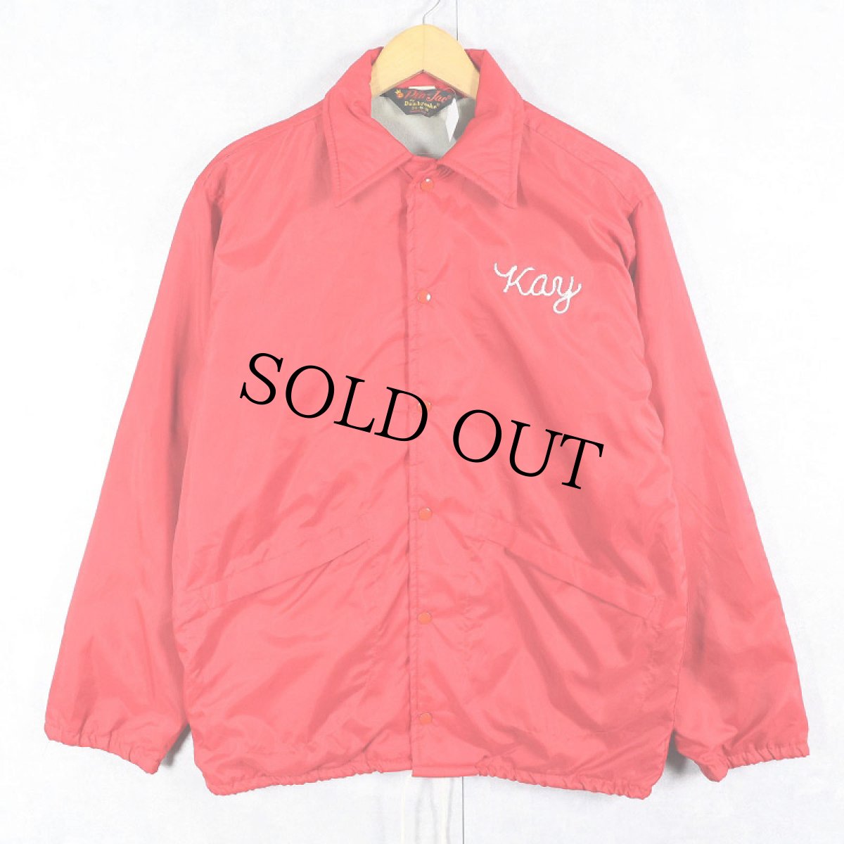 画像2: 70〜80's Pla-Jac by Dunbrooke USA製 チェーン刺繍 コーチジャケット S (2)