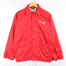 画像2: 70〜80's Pla-Jac by Dunbrooke USA製 チェーン刺繍 コーチジャケット S (2)