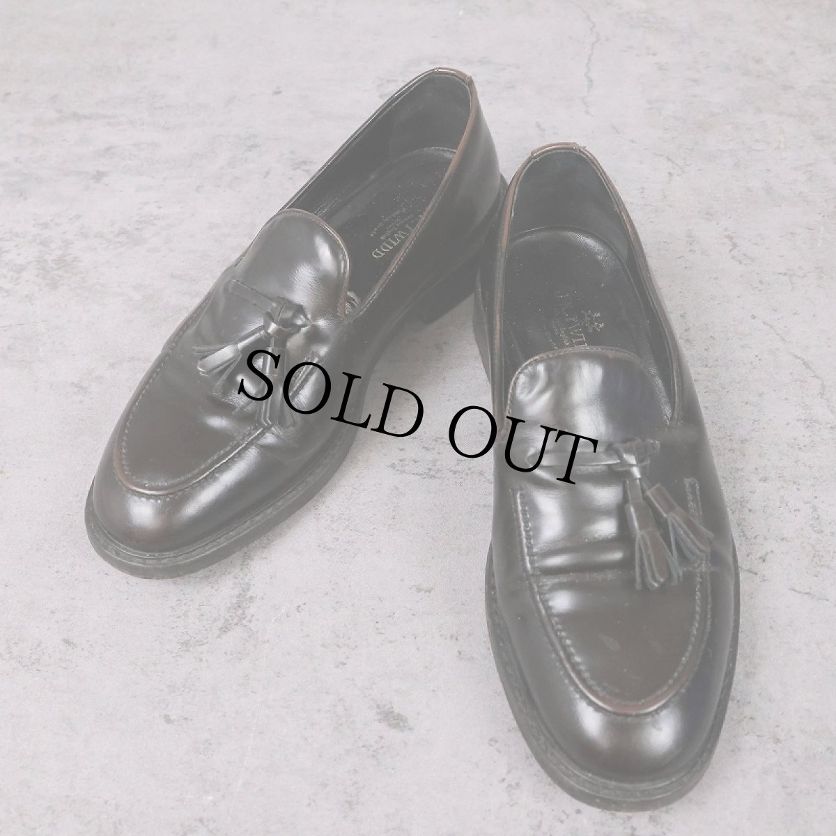 画像1: J.K.TWIDD ITALY製 タッセル付き レザーローファー DARK BROWN 25.5cm (1)