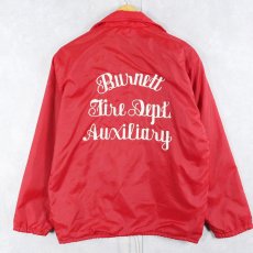 画像1: 70〜80's Pla-Jac by Dunbrooke USA製 チェーン刺繍 コーチジャケット S (1)