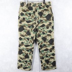 画像1: 80's BROWING USA製 ダックハンターカモ柄 シャモアクロスパンツ W35 (1)