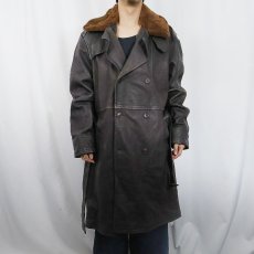 画像2: POLO Ralph Lauren "M-69F TYPE" 襟ボア レザーコート XL (2)