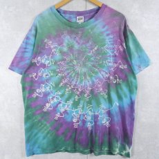 画像1: 90's GRATEFUL DEAD SA製 タイダイ ロックバンドTシャツ XL (1)