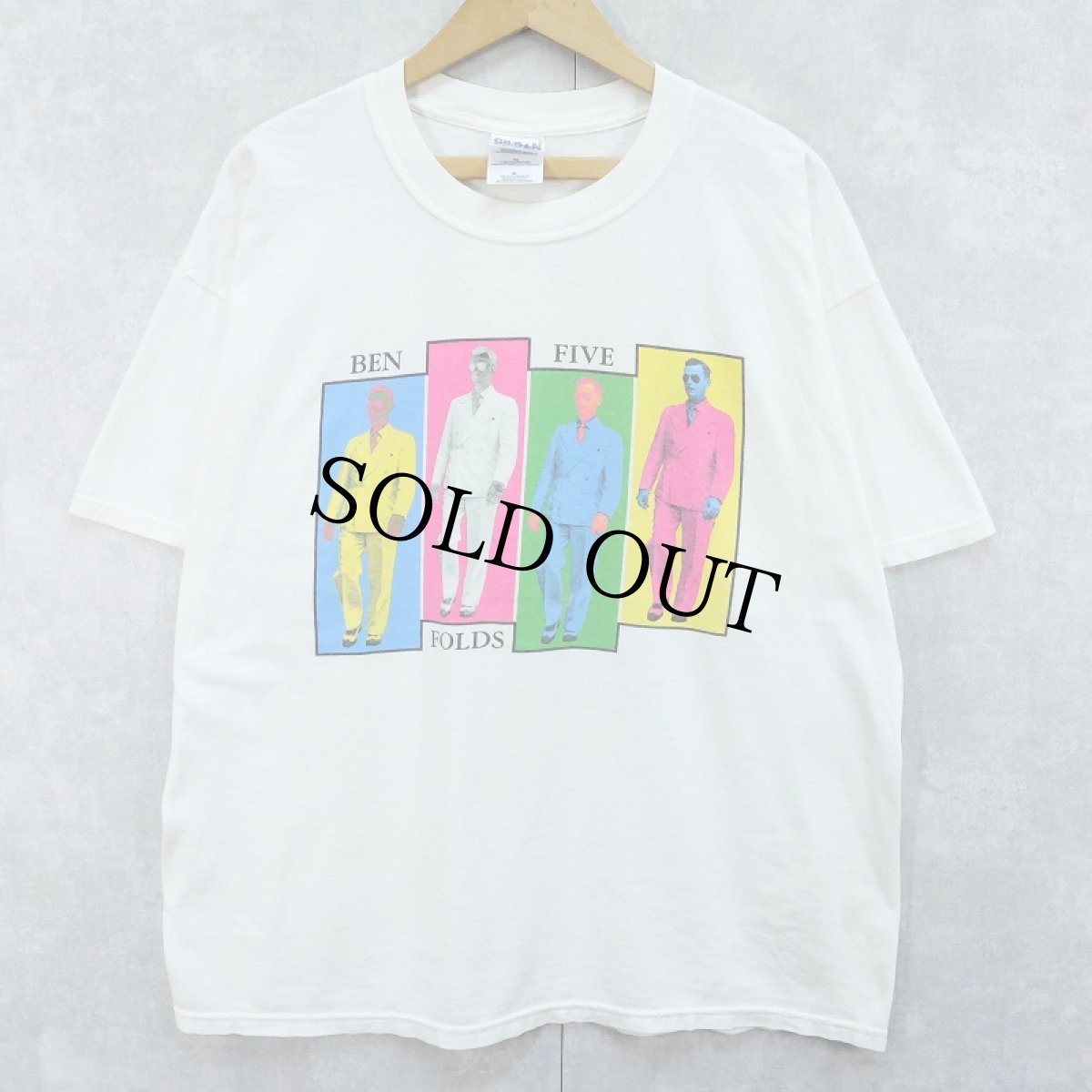 画像2: 90's Ben Folds Five ロックバンドプリントTシャツ XL (2)