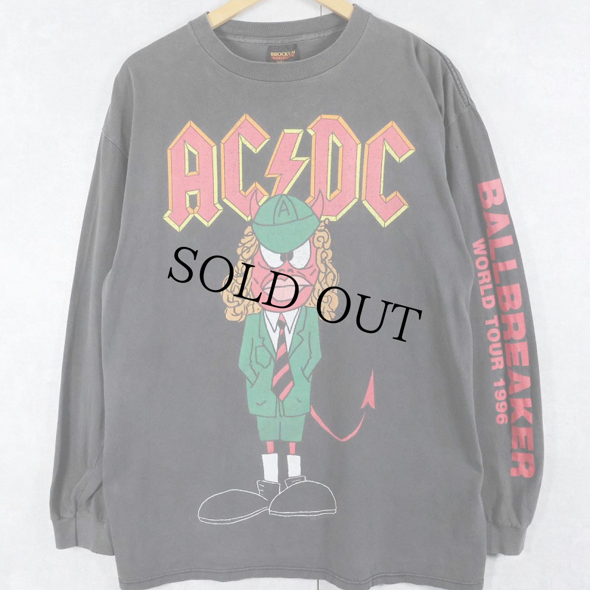 画像1: 1996 AC/DC USA製 "BALLBREAKER" ロックバンドツアーロンT XL (1)