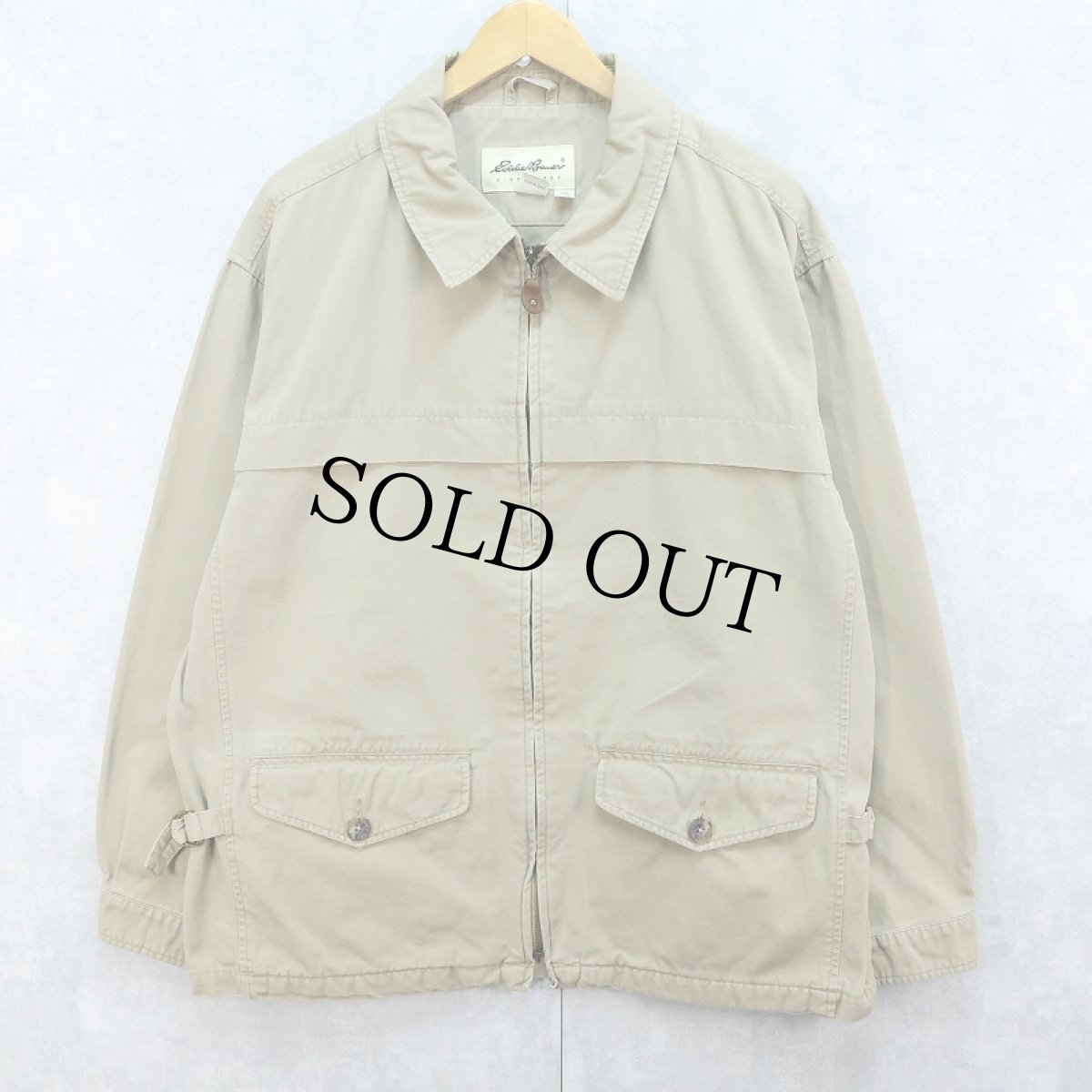 画像1: Eddie Bauer コットンジップジャケット M (1)