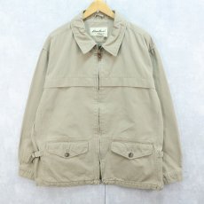画像1: Eddie Bauer コットンジップジャケット M (1)
