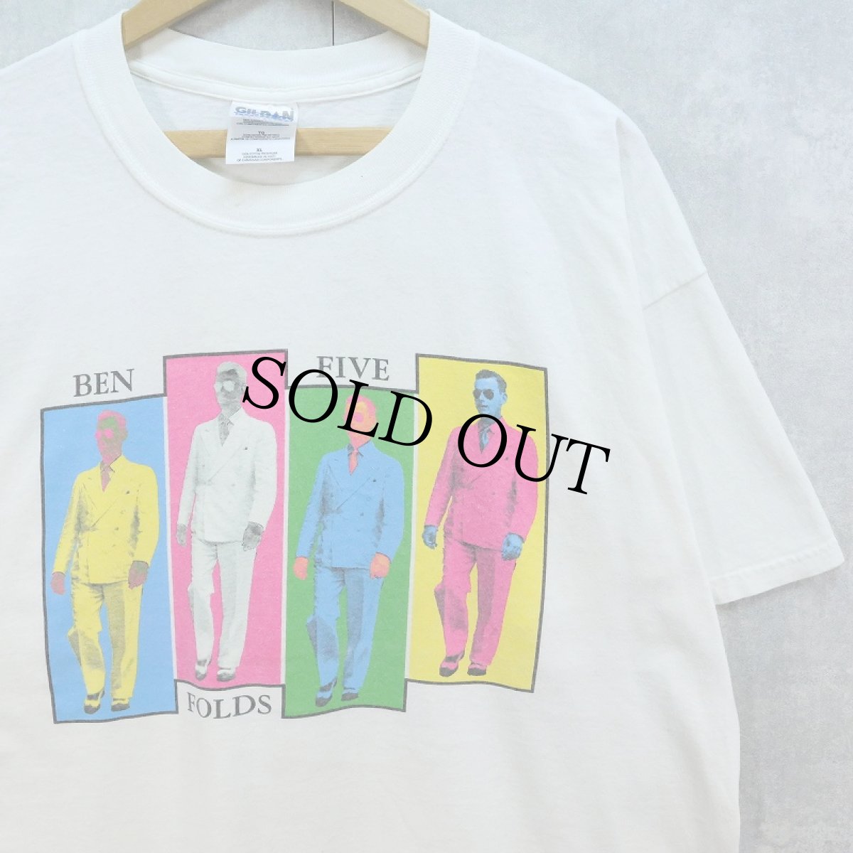 画像1: 90's Ben Folds Five ロックバンドプリントTシャツ XL (1)