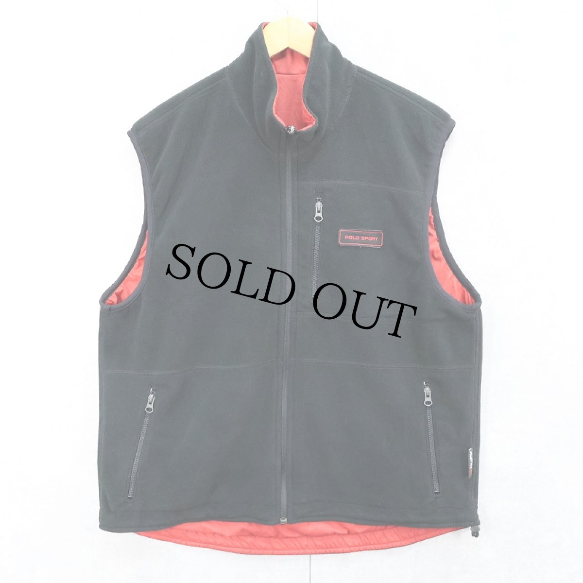画像2: 90's POLO SPORT Ralph Lauren 裏フリース リバーシブル ソフトシェルベスト L (2)