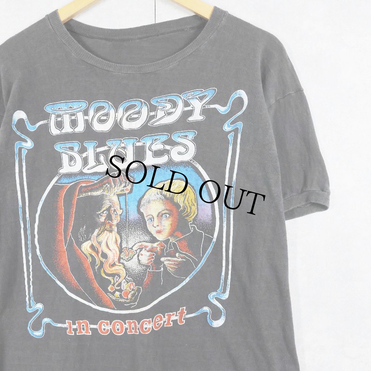 画像1: 70's The moody blues ロックバンドツアーTシャツ (1)