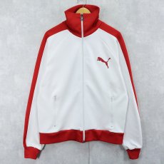 画像1: 70〜80's PUMA フロッキープリント トラックジャケット XL (1)