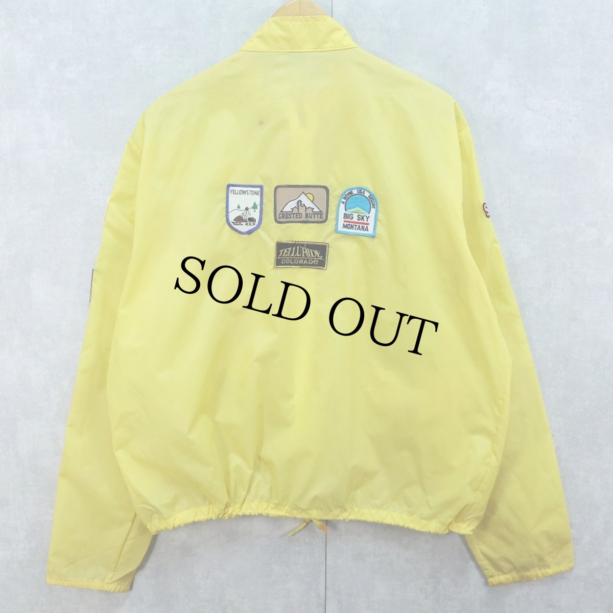 画像2: 70〜80's Kmart ワッペン付き ナイロンジップジャケット L (2)