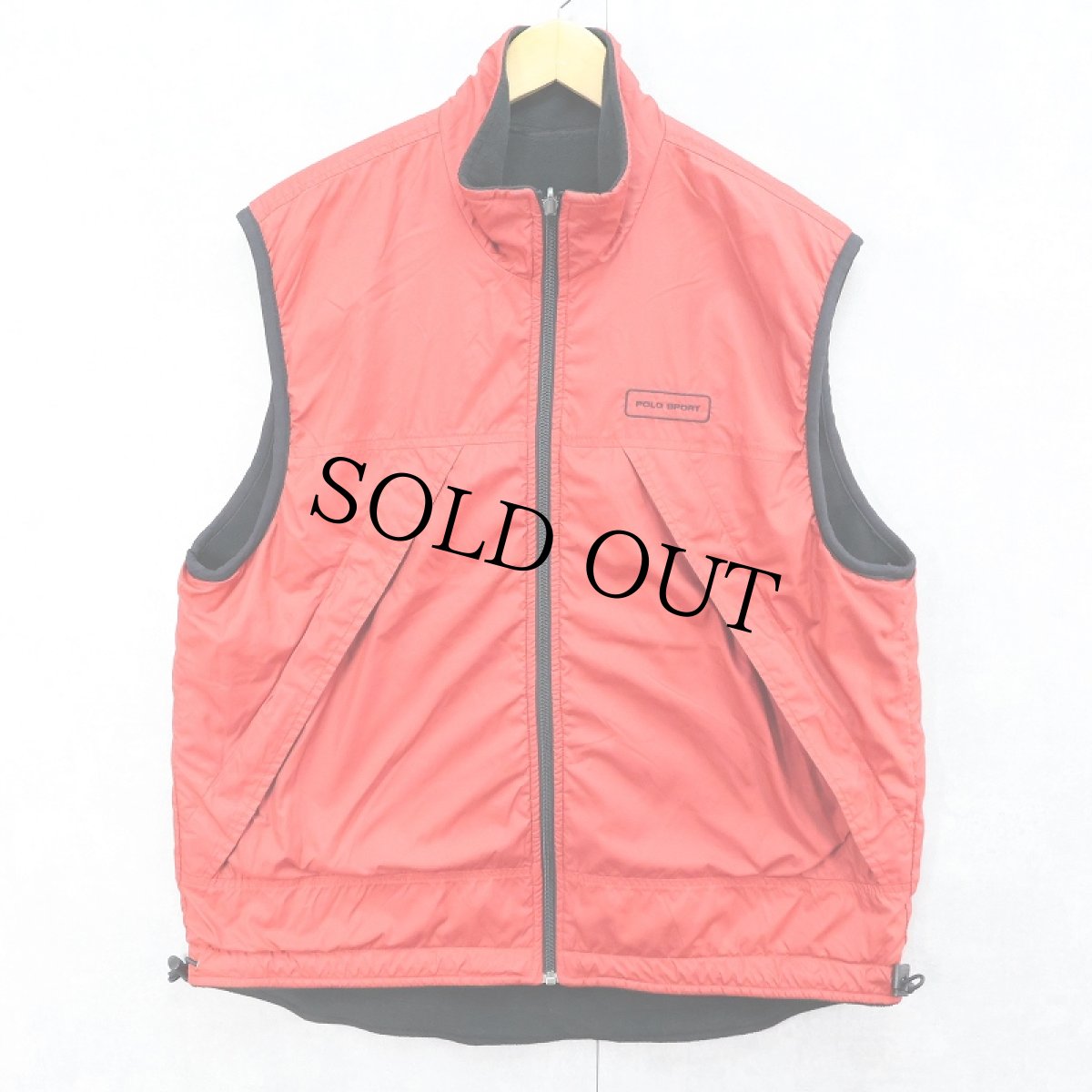 画像1: 90's POLO SPORT Ralph Lauren 裏フリース リバーシブル ソフトシェルベスト L (1)