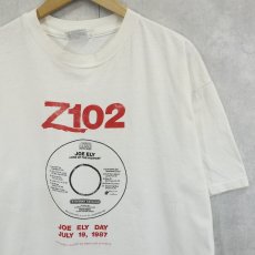 画像1: 80's Joe Ely USA製 "Z102" シンガーソングライター アルバムプリントTシャツ XL (1)