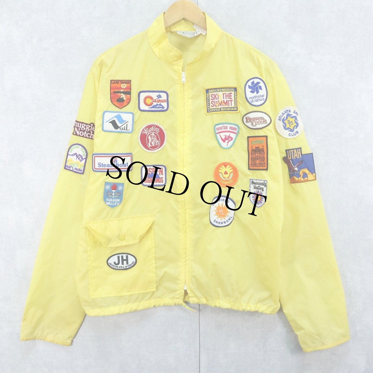 画像1: 70〜80's Kmart ワッペン付き ナイロンジップジャケット L (1)