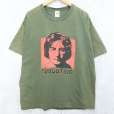 画像2: 2000's JOHN LENNON "REVOLUTION" ミュージシャン プリントTシャツ XL (2)