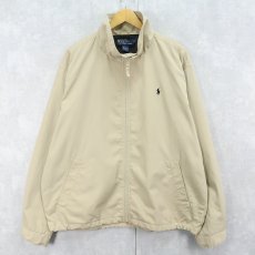 画像1: POLO Ralph Lauren ロゴ刺繍 ポリエステル ジップジャケット XL  (1)