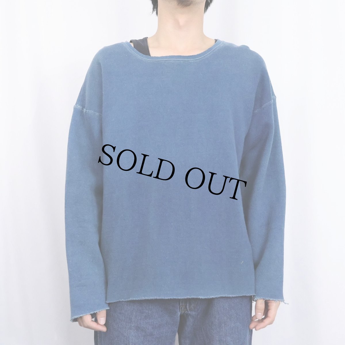 画像2: 90's Patagonia "Beneficial T's" 後染め 無地スウェット L (2)