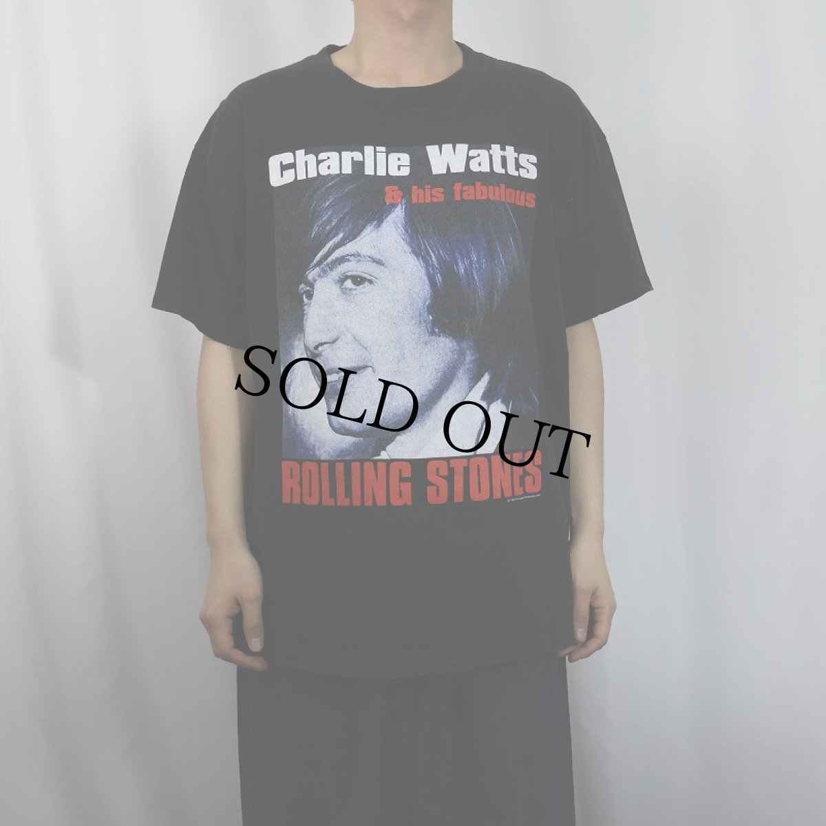 画像2: 1997 The Rolling Stones USA製 "charlie watts" ドラマープリントTシャツ BLACK XL (2)