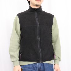 画像2: 90's Patagonia USA製 シンチラフリースベスト BLACK M (2)