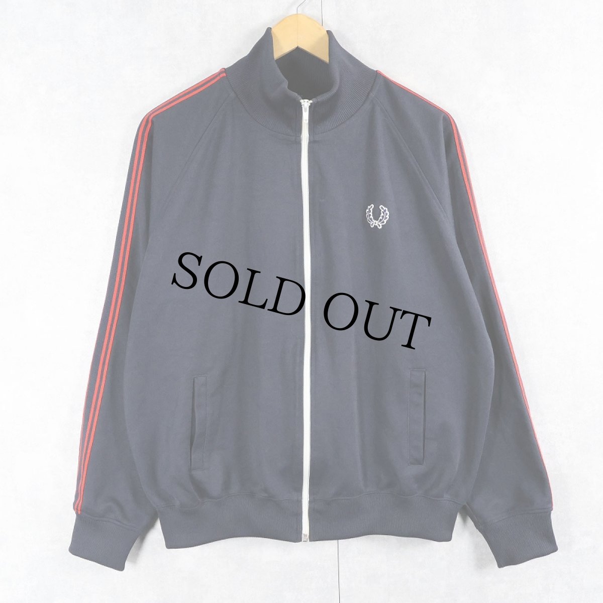 画像1: FRED PERRY サイドライン トラックジャケット BLACK L (1)