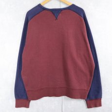 画像2: POLO Ralph Lauren 両Ｖ フリーダムスリーブ プリント/ワッペン付きスウェット XXL (2)