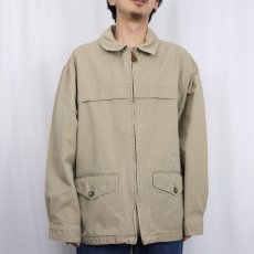 画像2: Eddie Bauer コットンジップジャケット M (2)