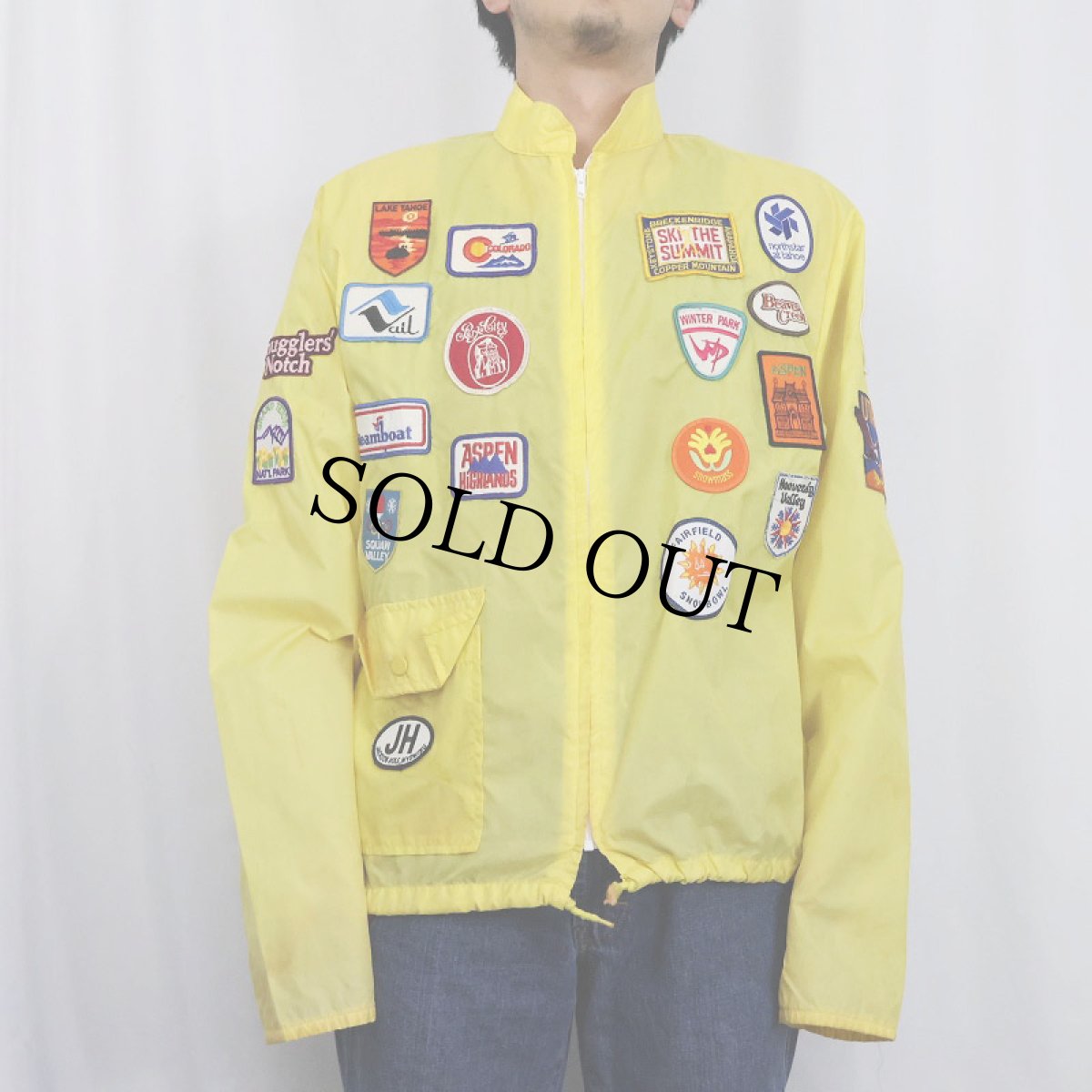 画像3: 70〜80's Kmart ワッペン付き ナイロンジップジャケット L (3)