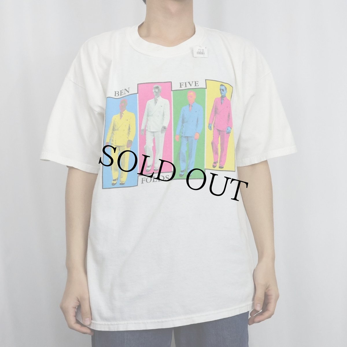 画像3: 90's Ben Folds Five ロックバンドプリントTシャツ XL (3)