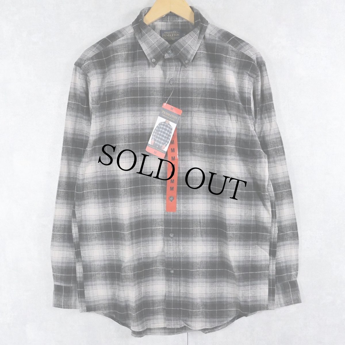 画像1: PENDLETON "MASON" オンブレーチェック柄 ライトネルシャツ タグ付き未使用品 M (1)