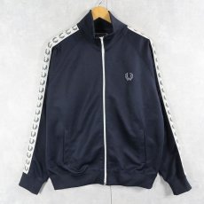 画像1: FRED PERRY サイドライン トラックジャケット NAVY M (1)
