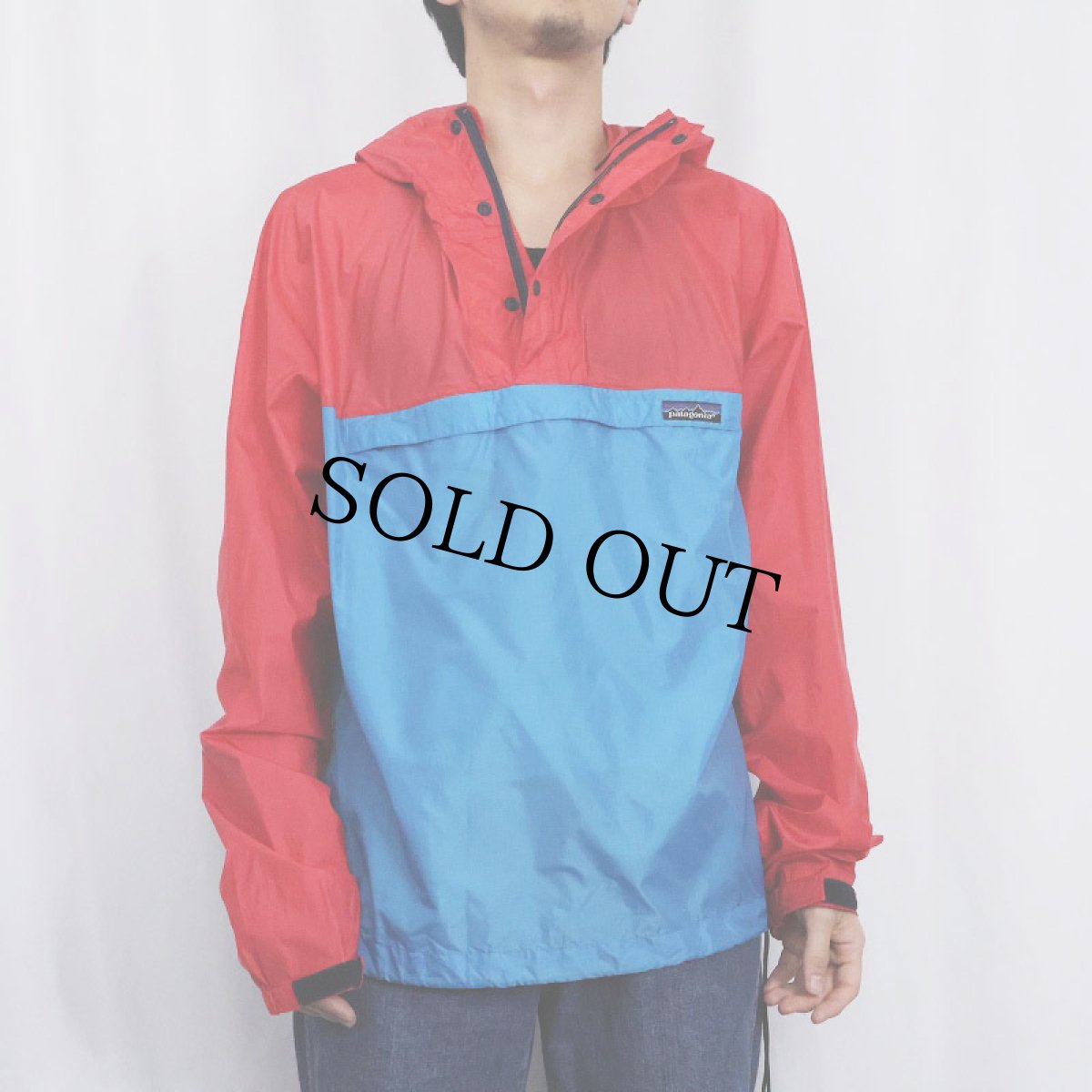 画像3: 80's Patagonia パッカブル ナイロンアノラックパーカー M (3)