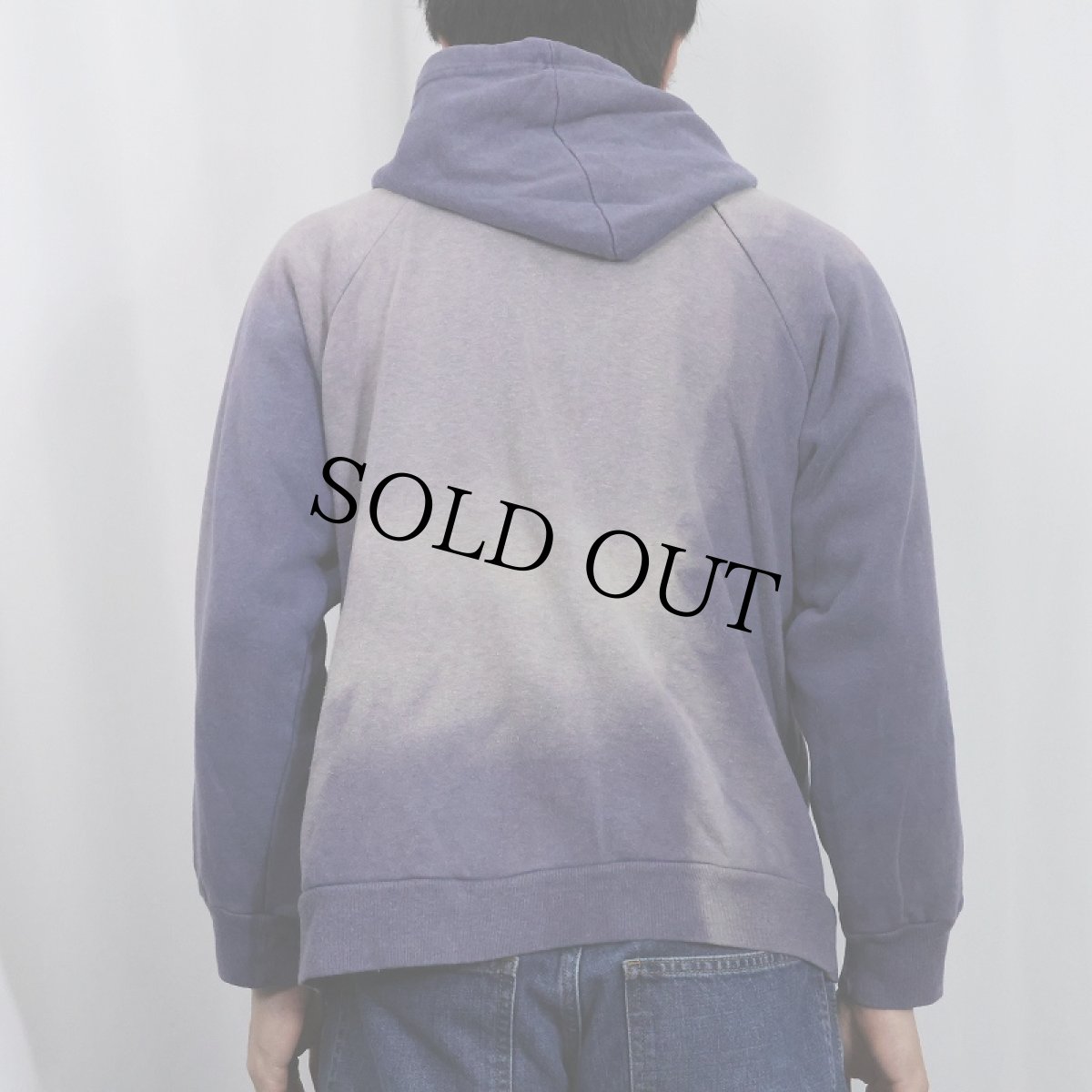 画像3: 〜80's 裏サーマル フェードスウェットジップパーカー M (3)