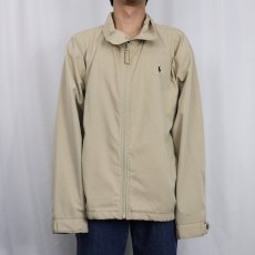 画像2: POLO Ralph Lauren ロゴ刺繍 ポリエステル ジップジャケット XL  (2)