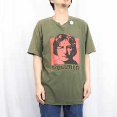 画像3: 2000's JOHN LENNON "REVOLUTION" ミュージシャン プリントTシャツ XL (3)