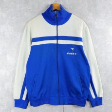 画像1: 90's〜 diadora フロッキープリント トラックジャケット SIZE54 (1)