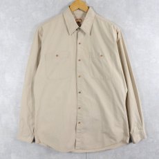 画像2: 80's BANANA REPUBLIC プリント コットンサファリシャツ M (2)