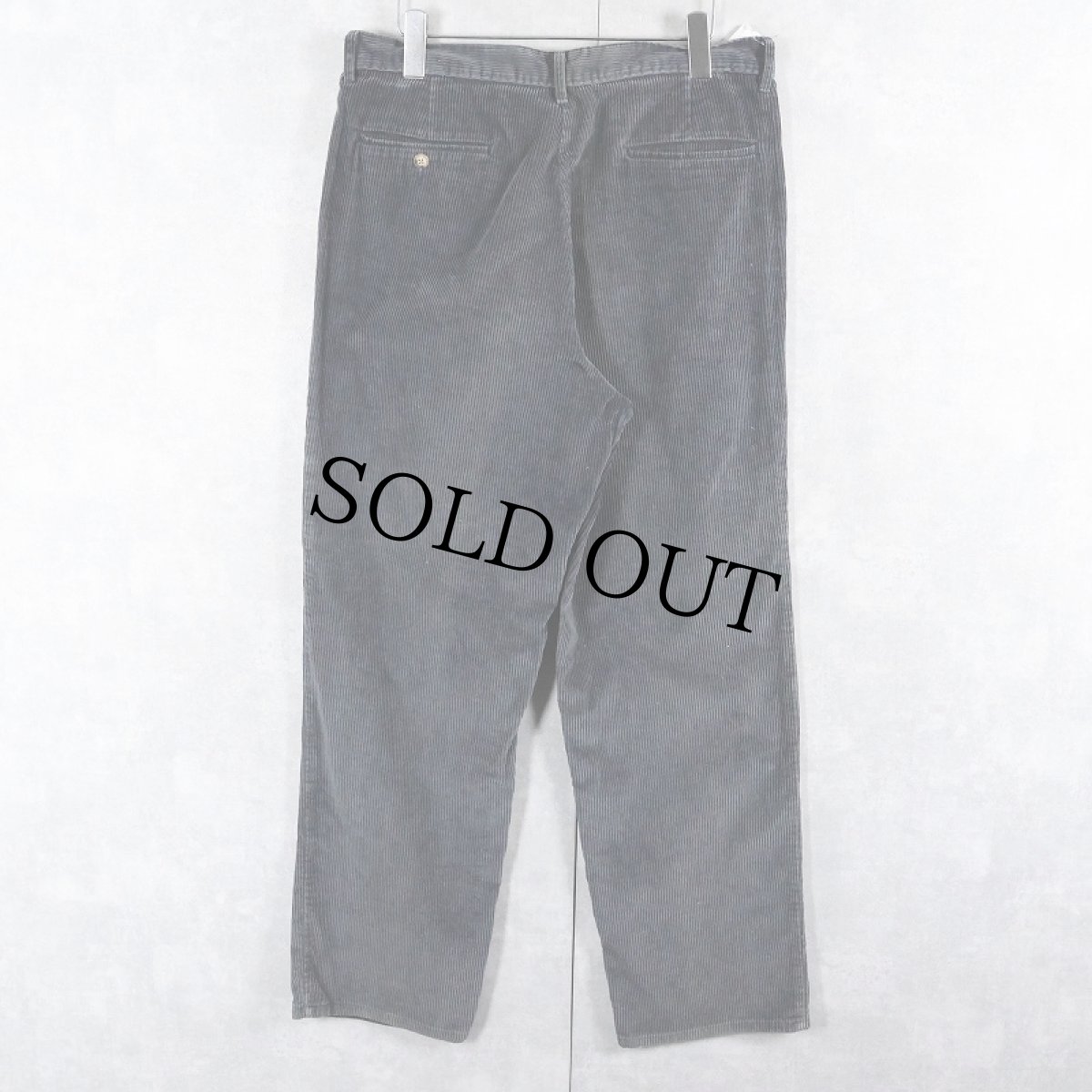 画像2: 80's at-ease 2タックコーデュロイパンツ W35 (2)