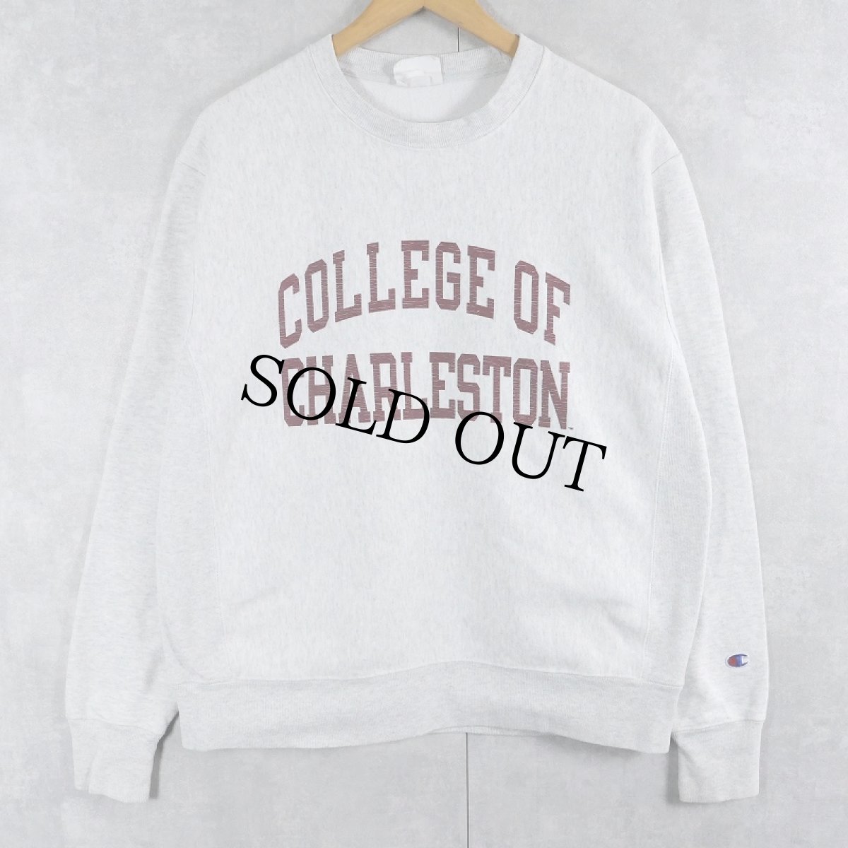 画像1: Champion REVERSE WEAVE "COLLEGE OF CHARLESTON" プリントスウェット M (1)