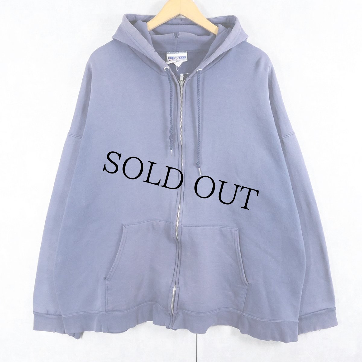 画像1: 2000's ULTIMATE COTTON フェードスウェットジップパーカー  (1)