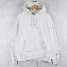 画像1: Champion REVERSE WEAVE 目無し スウェットフーディー M (1)