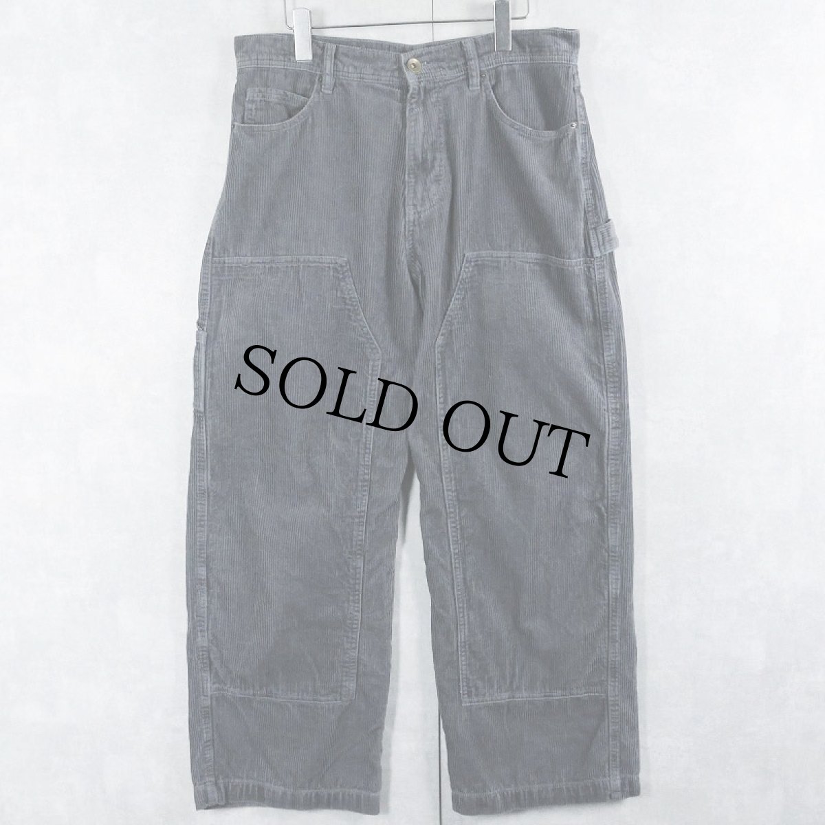 画像1: NO BOUNDARIES ダブルニー コーデュロイペインターパンツ W33 (1)