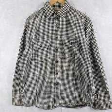 画像1: 80's Trails End USA製 チェック柄 ヘビーネルシャツ L (1)